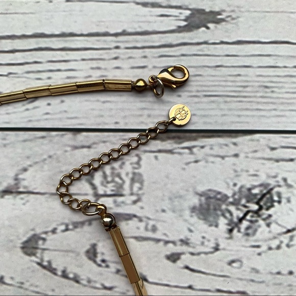 🌟Host Pick!🌟 HOUSE OF HARLOW Black Leather Station Necklace - Picture 3 of 4